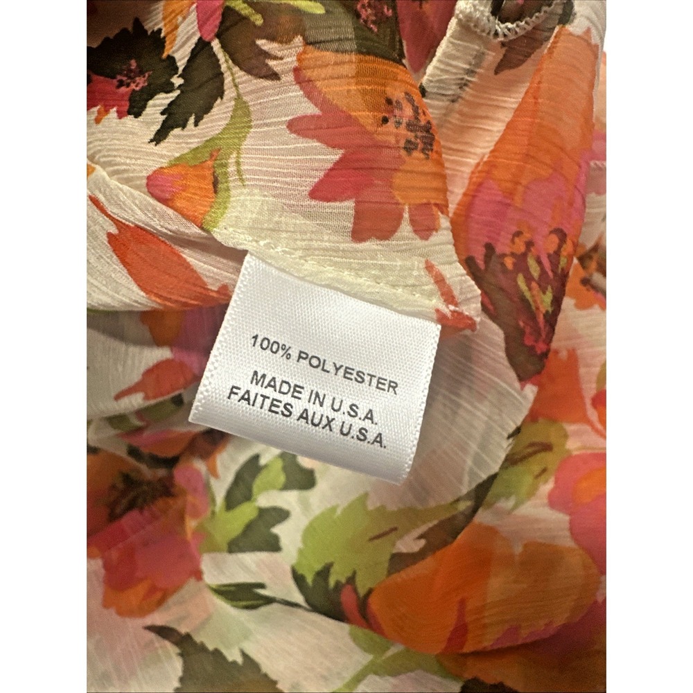 MISA Los Angeles Women Size Large Floral Asymmetrical Midi Ruffle Skirt - Picture 9 of 10